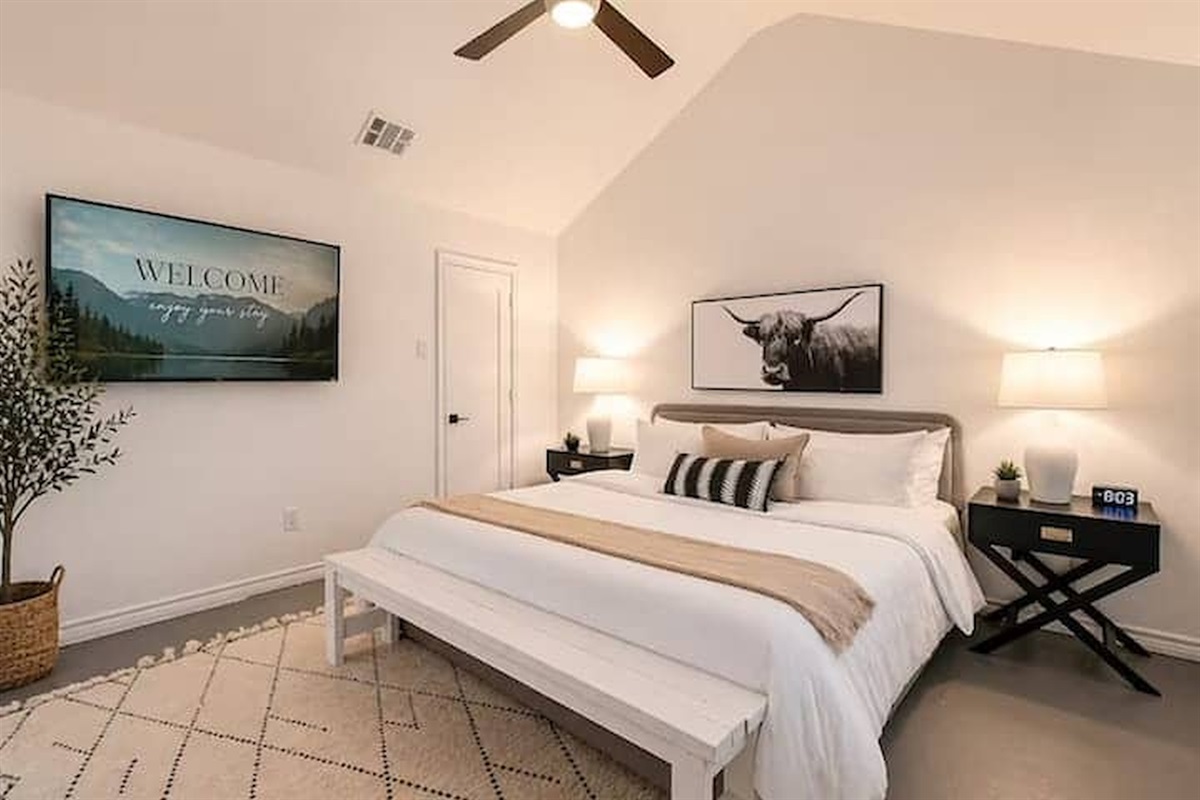 Comfortable guest bedroom for restful nights