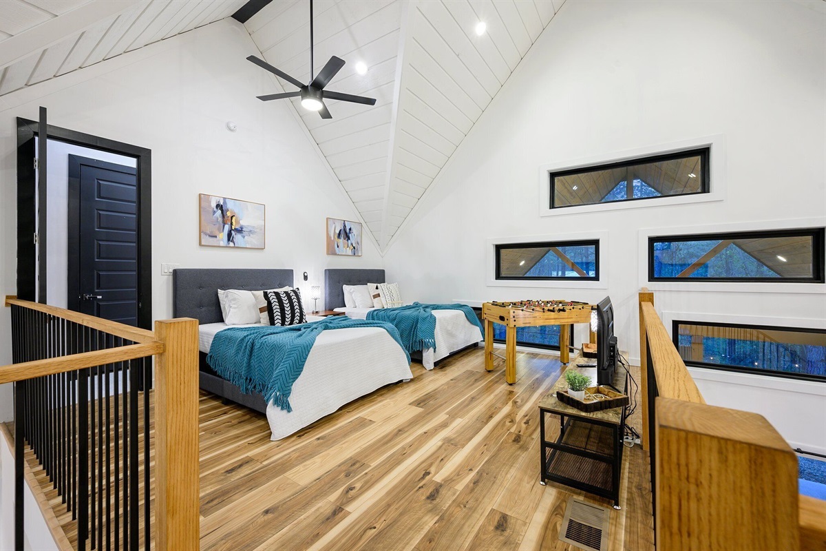A loft that adds extra space and extra fun.