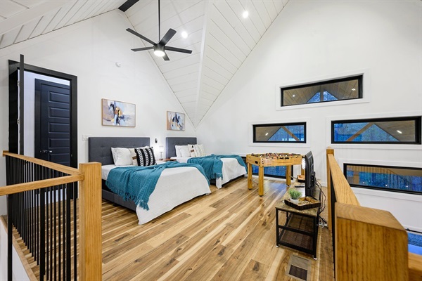 A loft that adds extra space and extra fun.