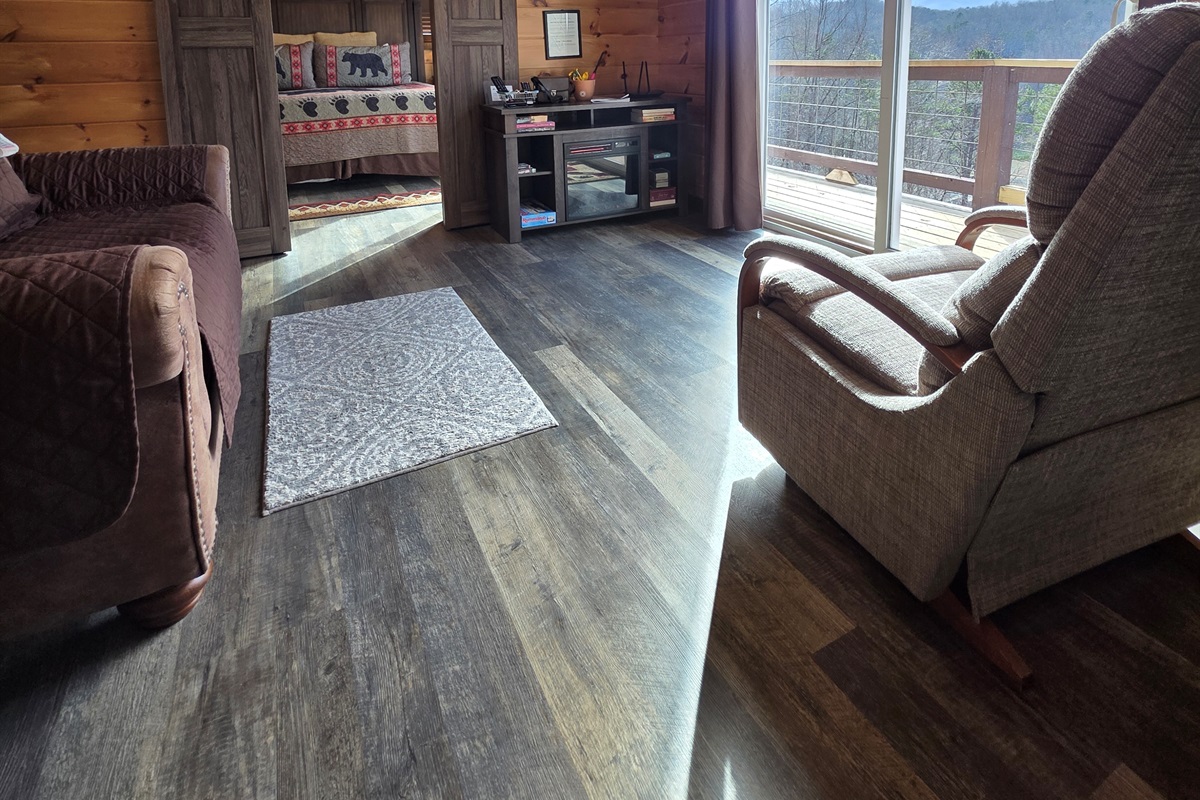 Large TV in living room