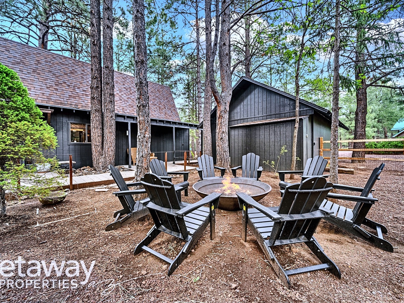 Gather around the fire pit for s’mores and stories