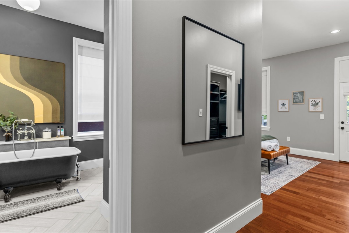 Welcome to the luxurious master suite!