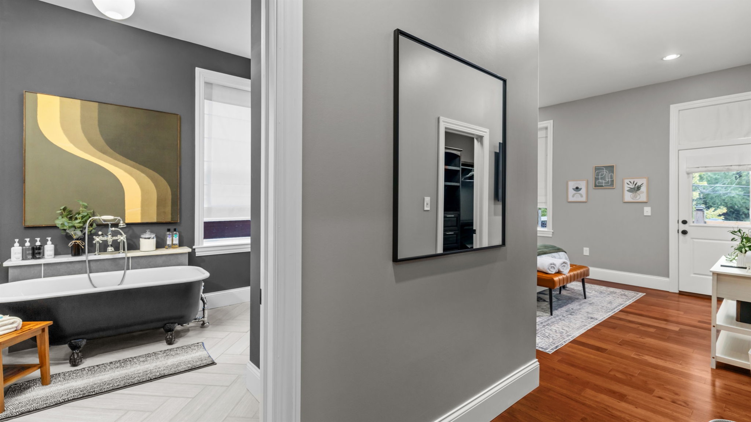 Welcome to the luxurious master suite!