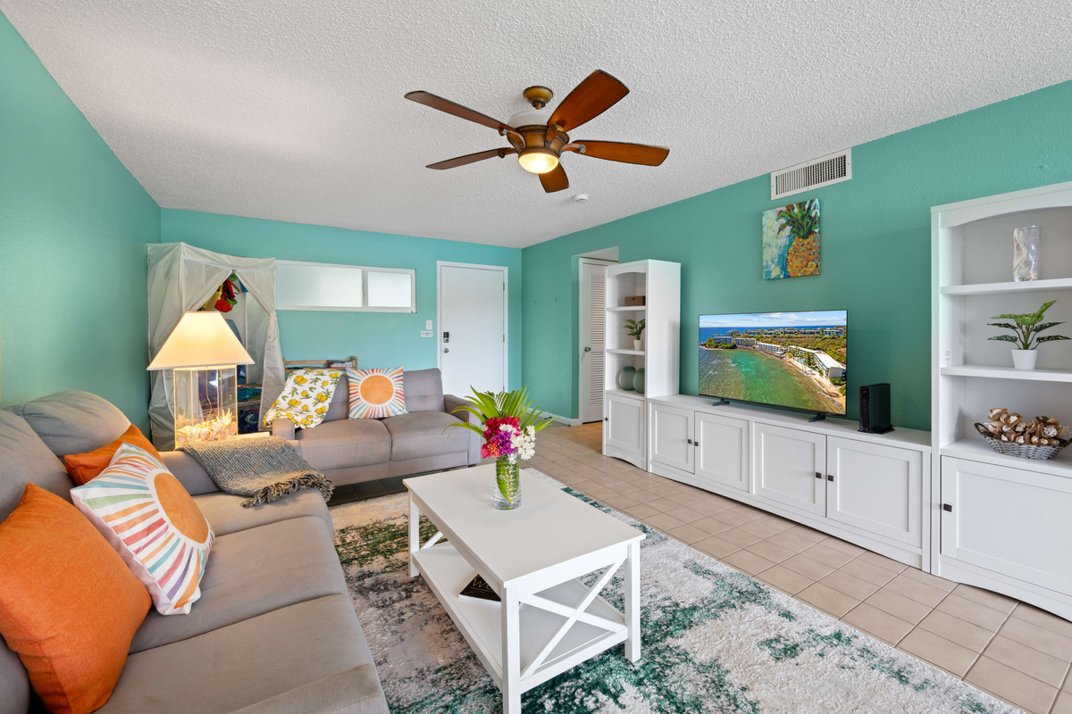 Relax in the cozy living area with plenty of space to settle in.