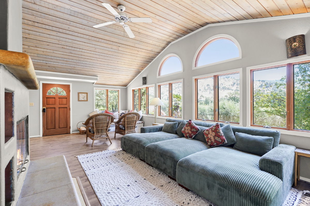Open living area filled with natural light
