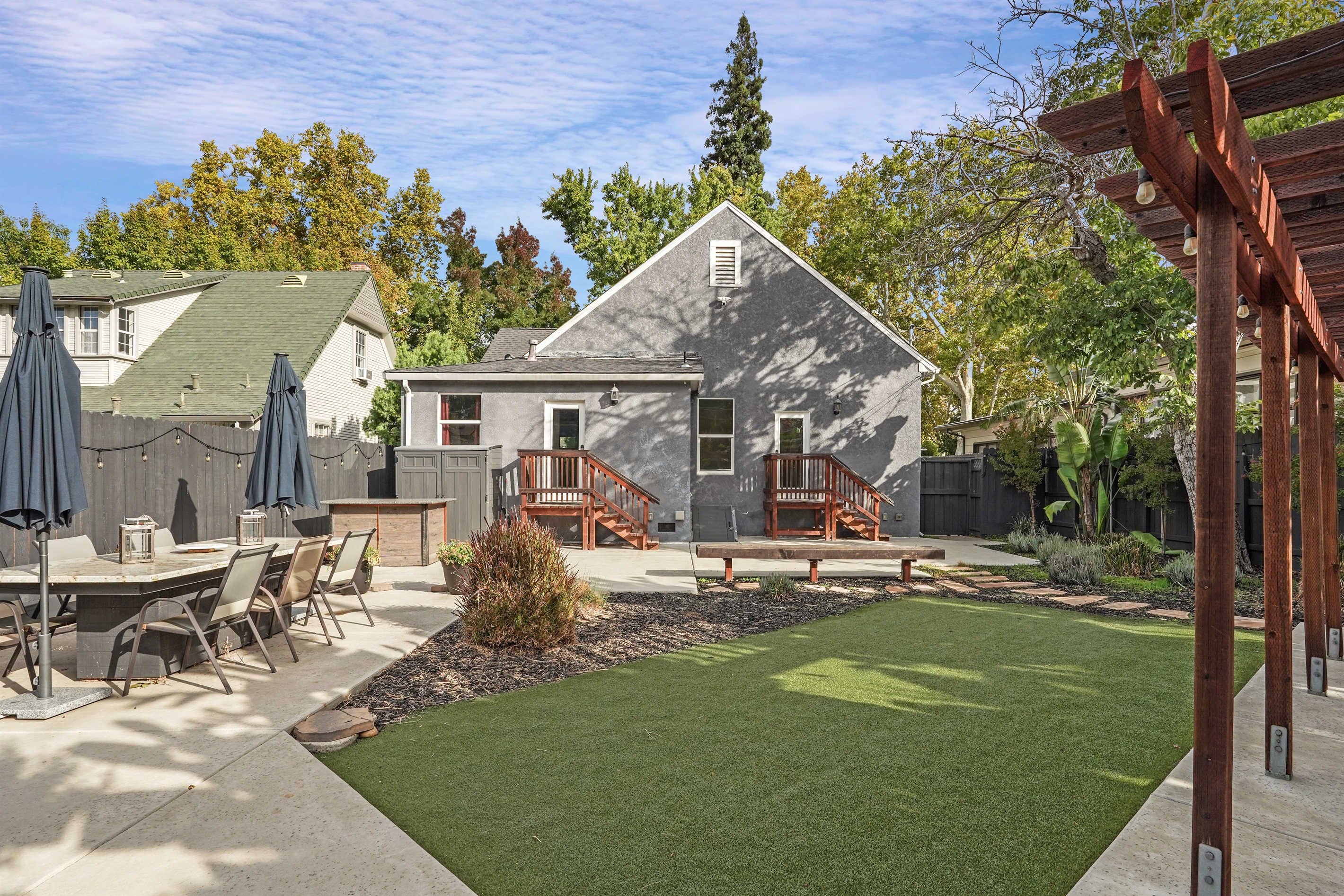 "The backyard is just gorgeous and so inviting." - Sharon, February 2025