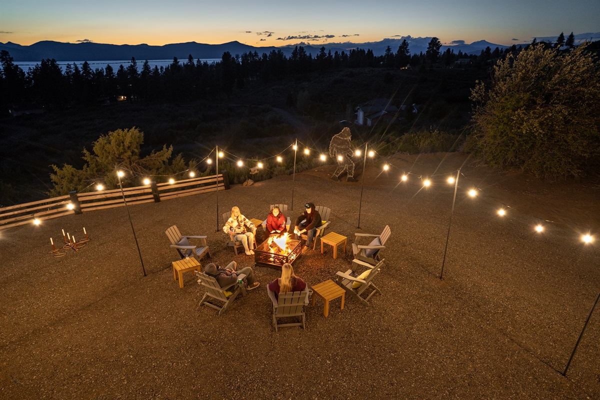 Camp Fire and Twinkle Lights