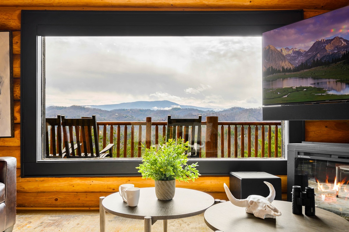 Take in the Beauty: Large windows with views of the Mountain Landscape