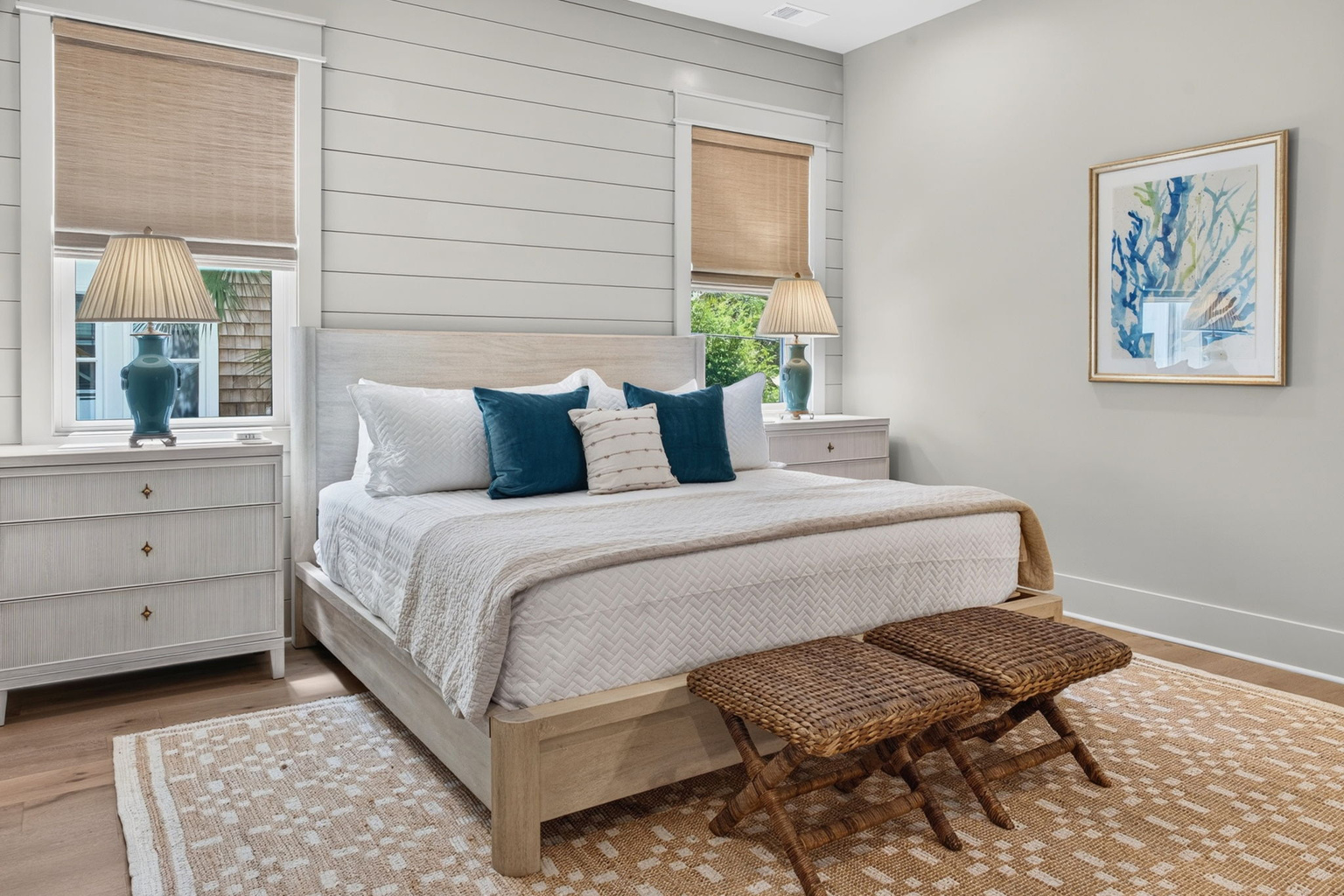 Bedroom 1: King Suite | Tahanan Palms | 3 38th Ave | IOP Escapes