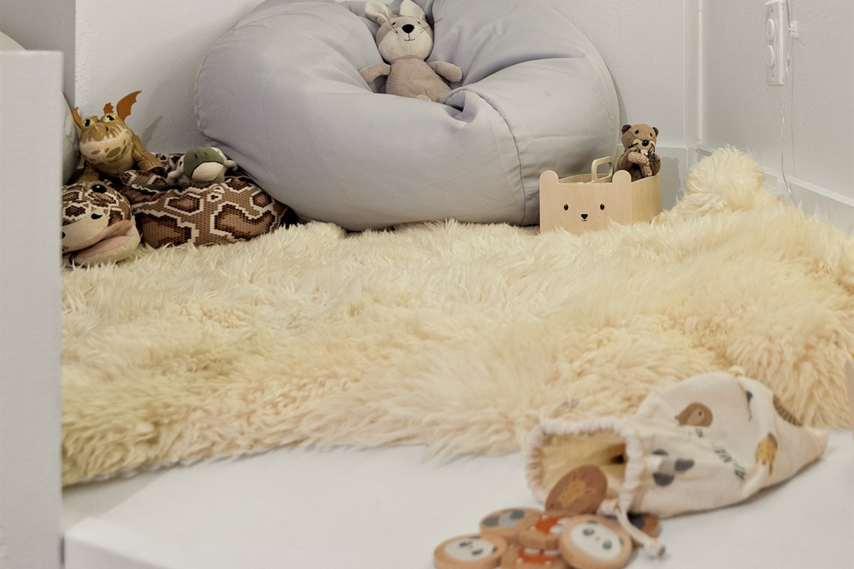 Bedroom 5: The Bean Bag corner for the kids to play or hang out and read before bed. A cozy place to call their own!