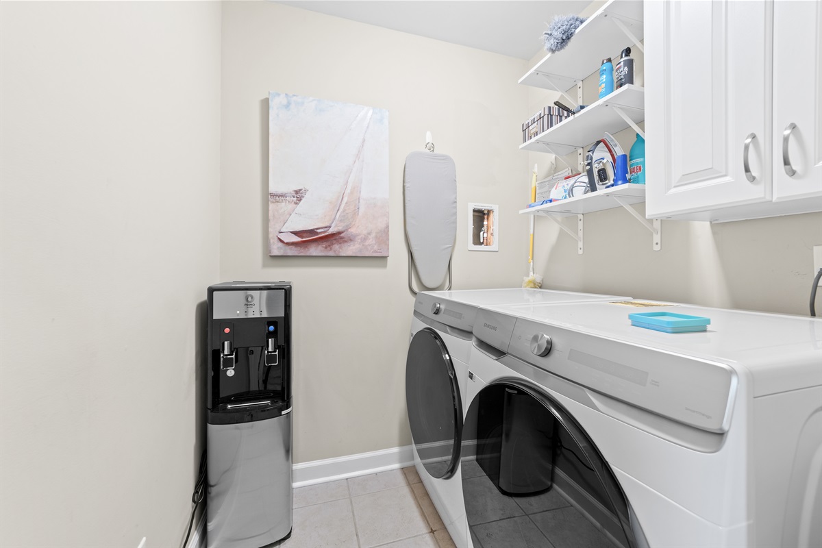 The laundry room for you to wash your clothes for the next time you wear them