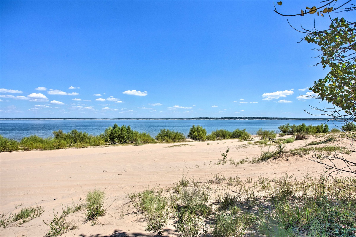 Enjoy the soft sand on the soles of your feet just steps away from Serenity Sands!