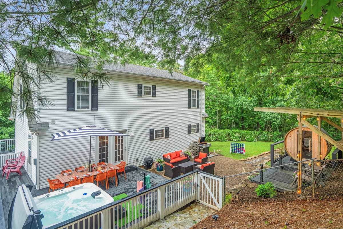 So much fun packed into one backyard