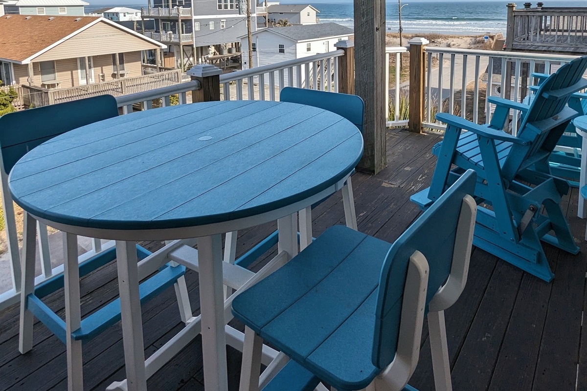 Dine outside with ocean views and breezes