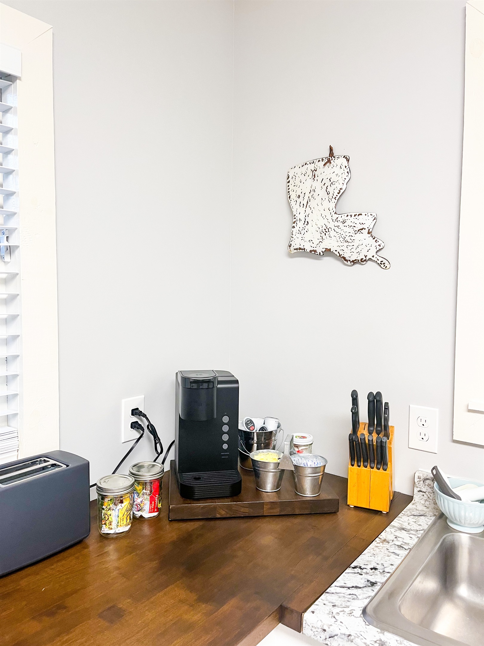 Enjoy a cup of coffee on the porch or on the swing.