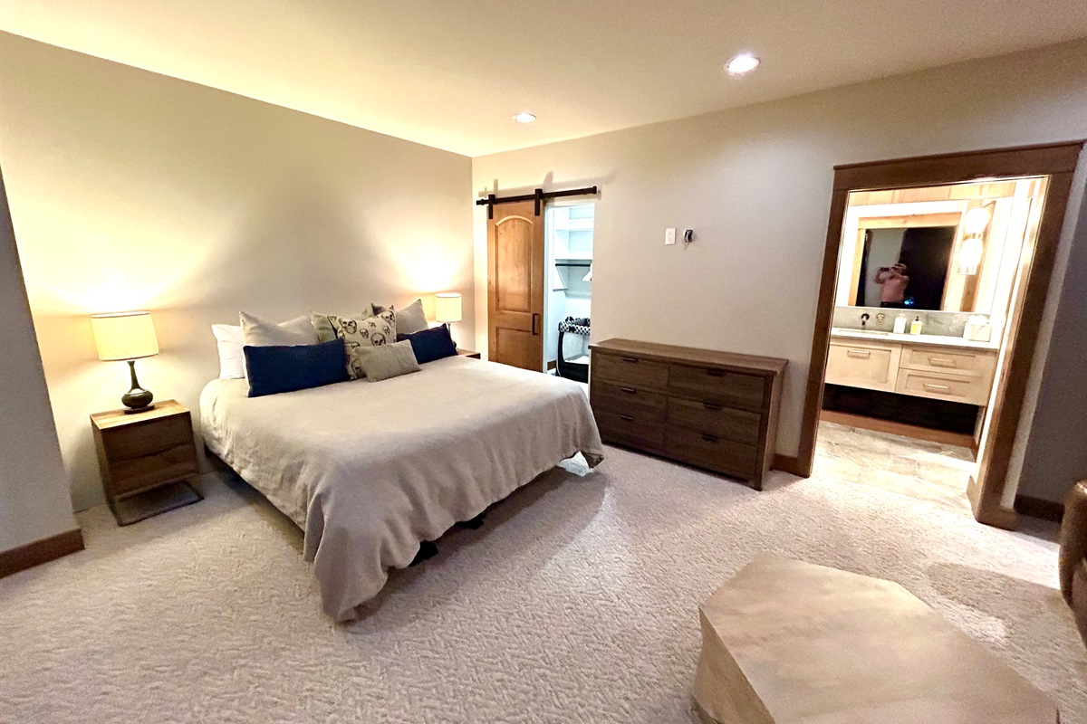 Main Floor 2nd Bedroom and ensuite bathroom and closet.