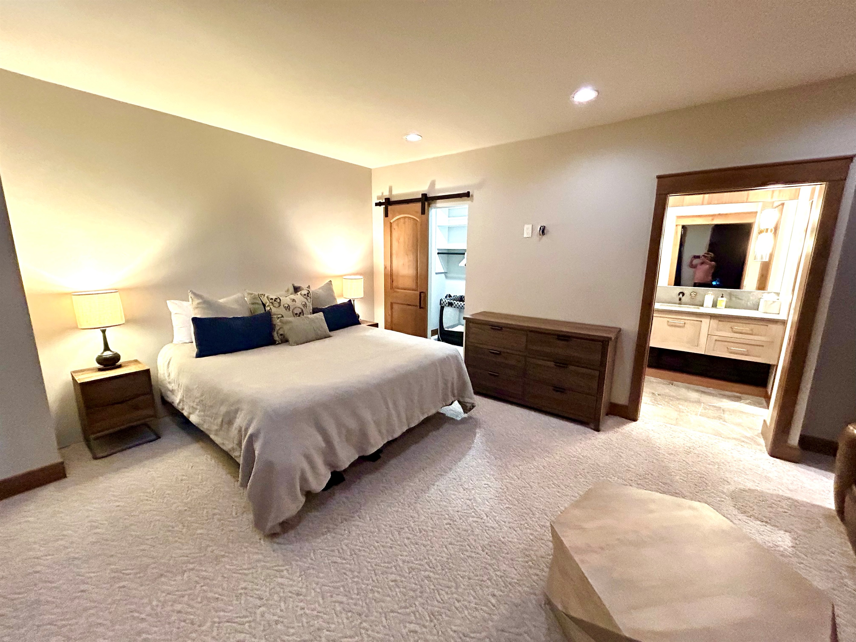 Main Floor 2nd Bedroom and ensuite bathroom and closet.