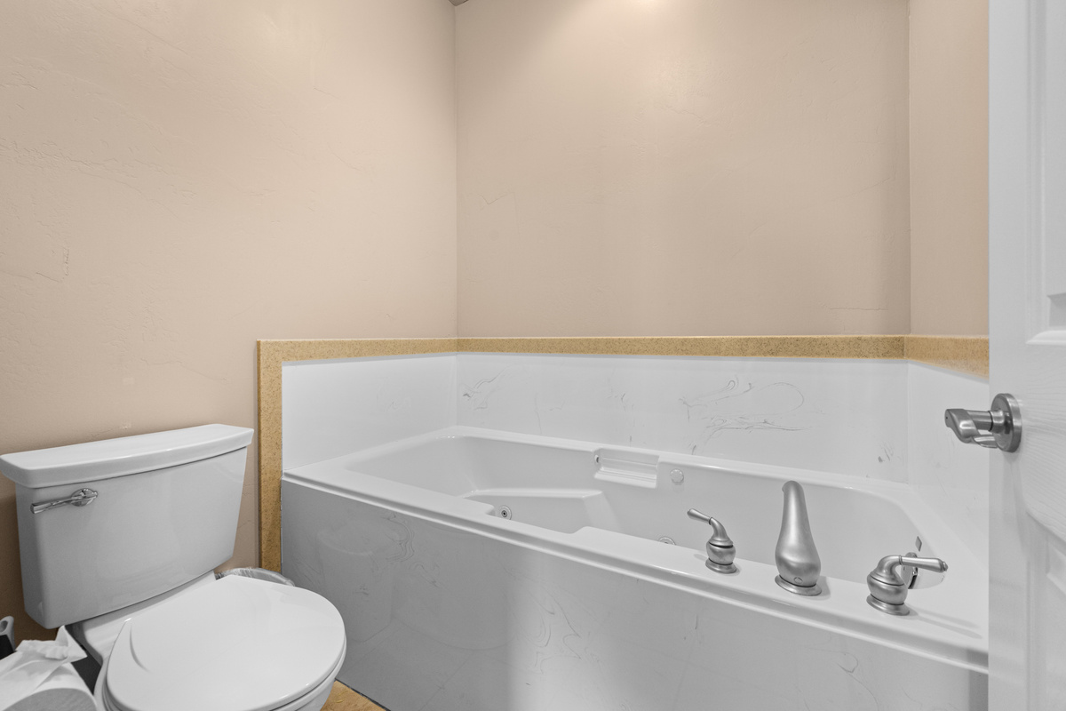 Relax in the oversized soaking tub after a day on the slopes or the trails.