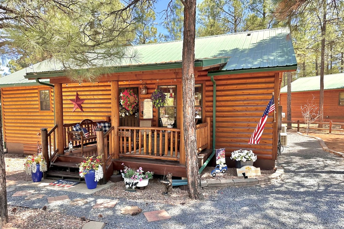Log cabin exterior or that adventurous "cabin" feel. 