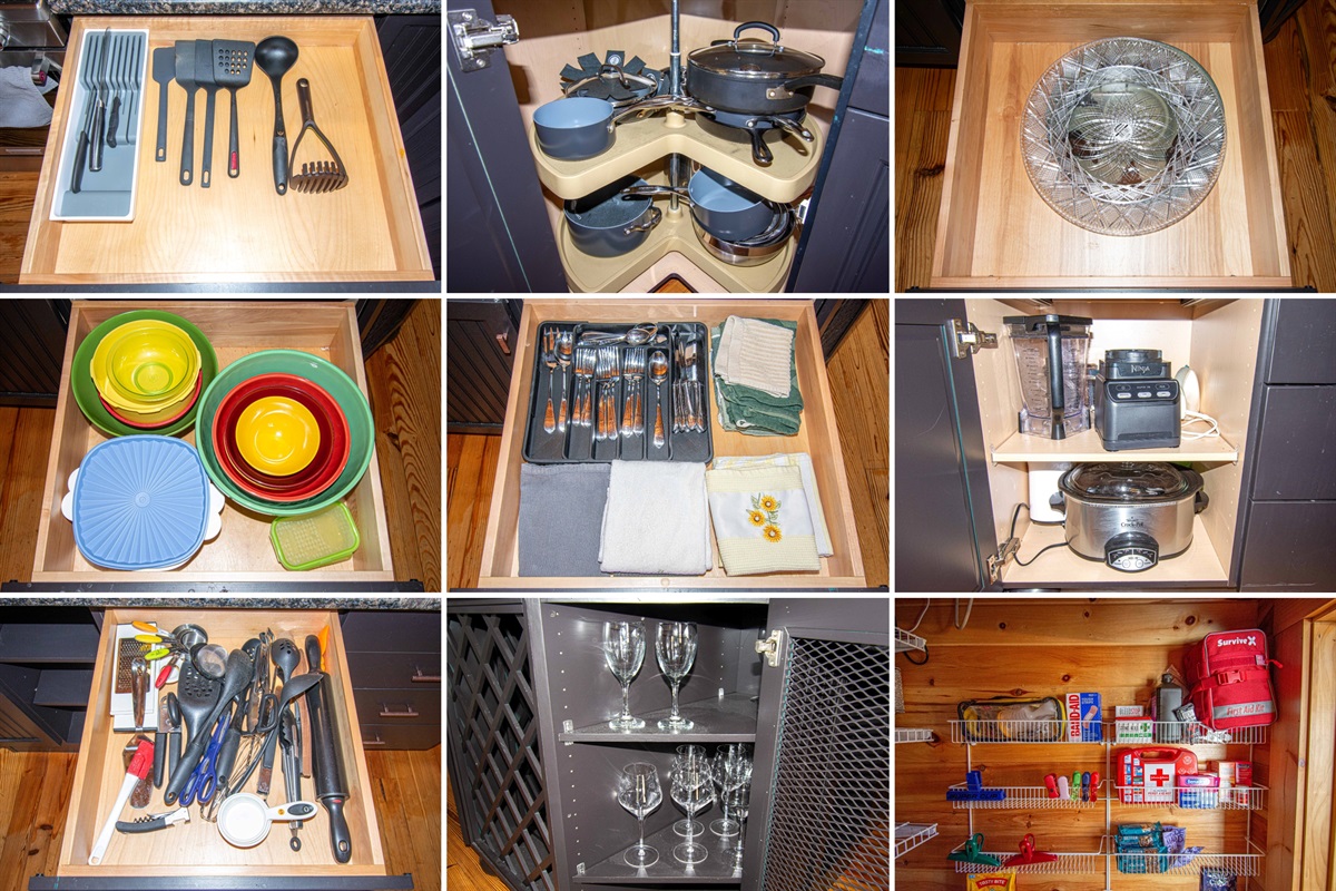 Kitchen Essentials: Fully equipped kitchen with vibrant dishware and handy appliances for culinary adventures!