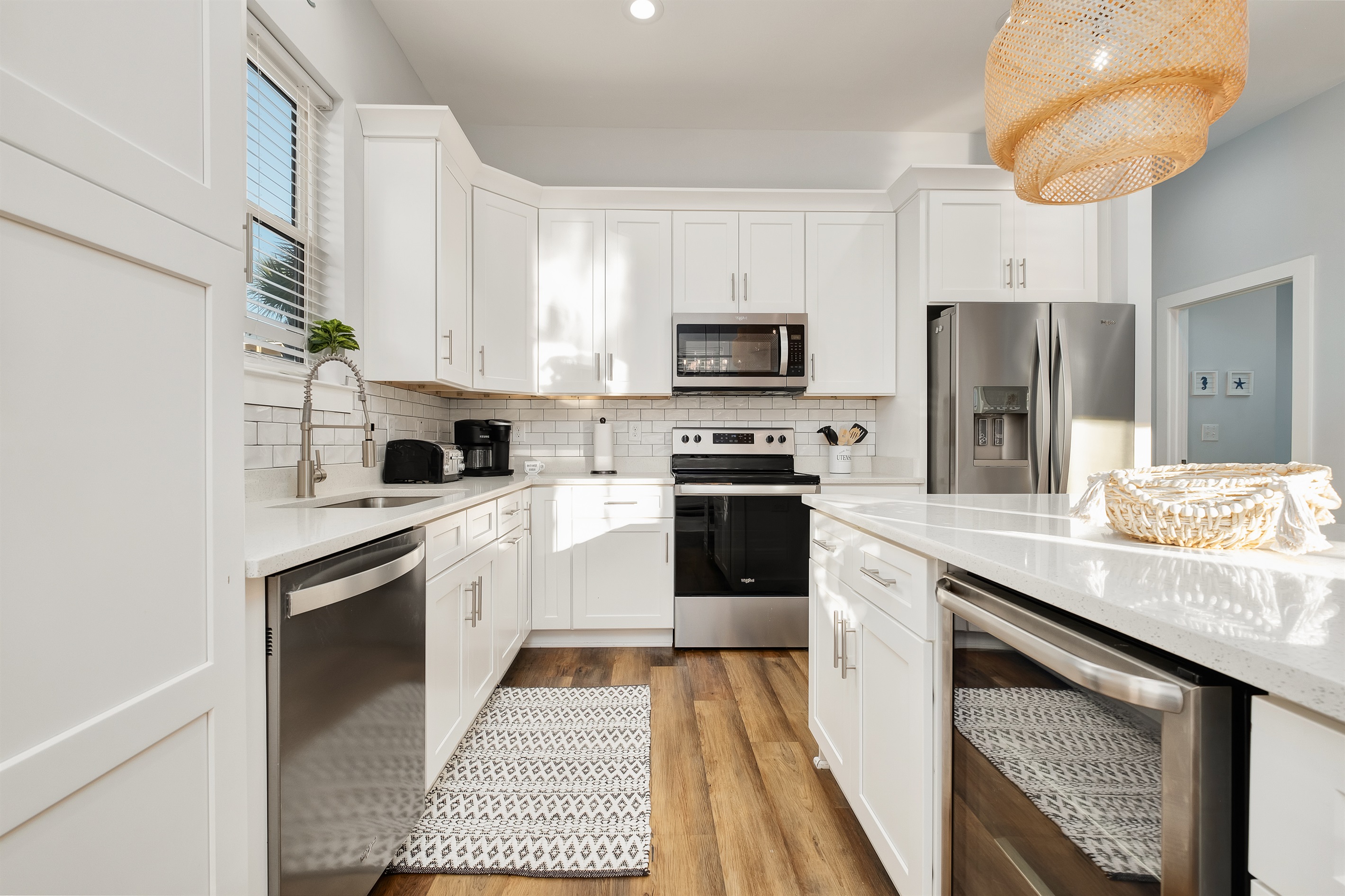 The kitchen is fully equipped with everything you need to prepare delicious meals for your family and friends. You’ll love the granite countertops, stainless steel appliances, and breakfast bar.