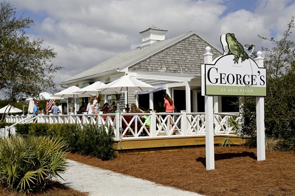 Visit George's for lunch while strolling through Alys Beach.
