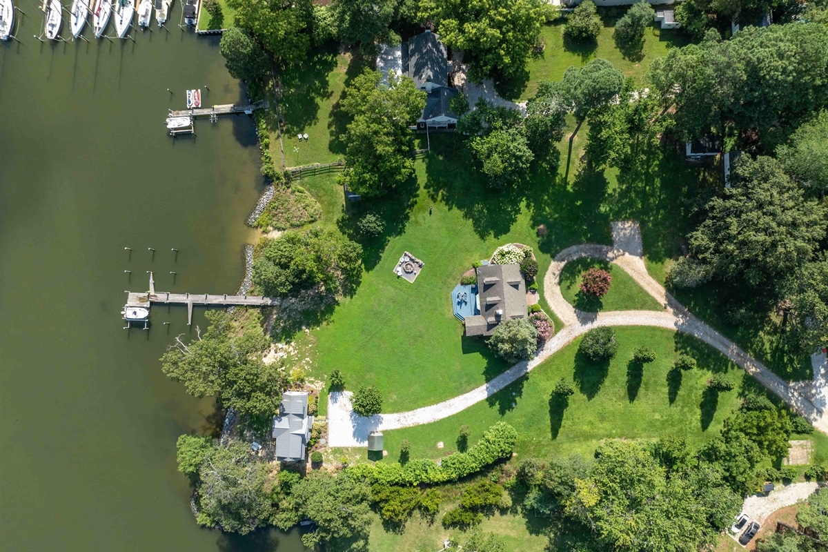 Aerial View of Cottage