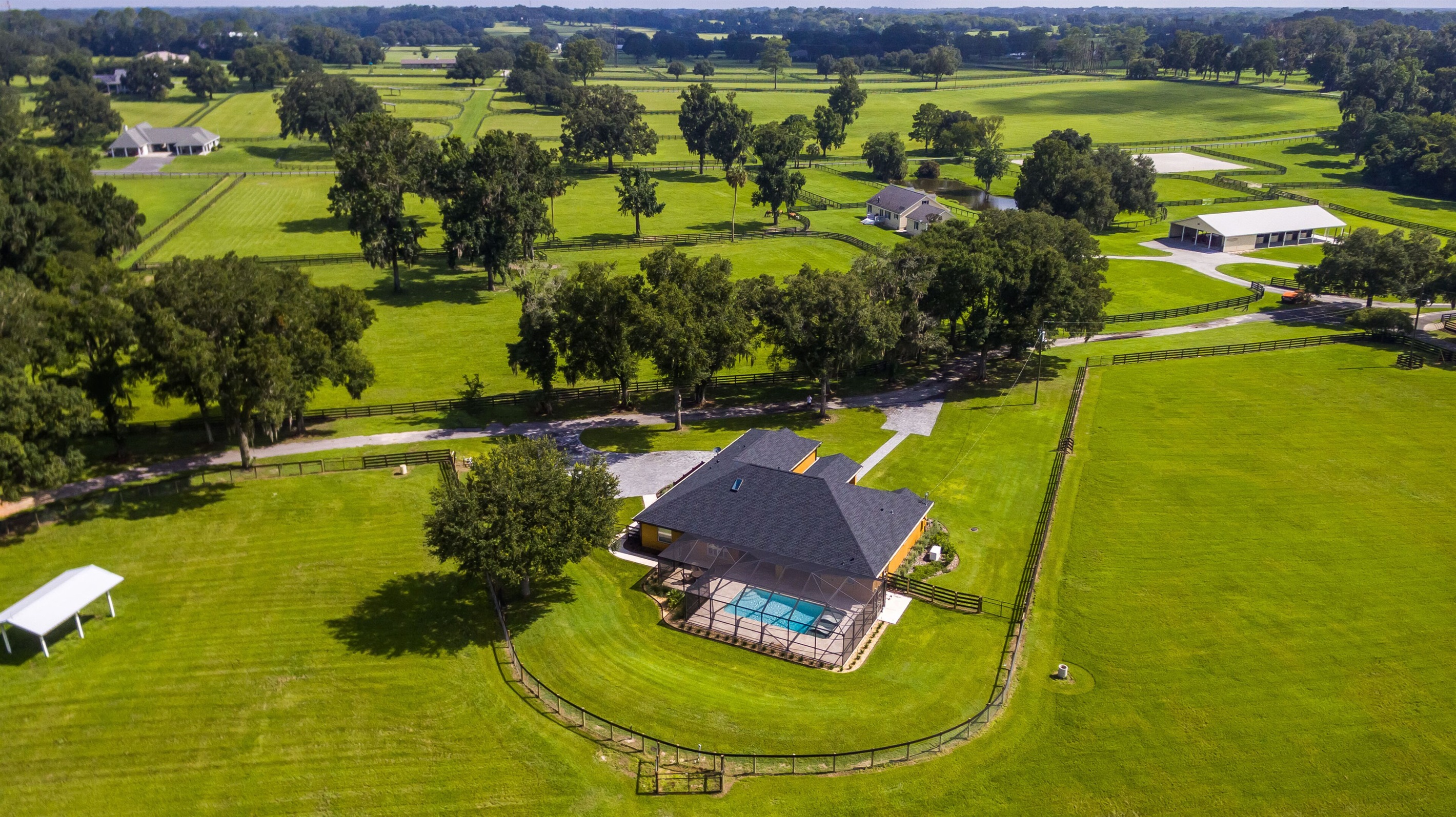 Casa Mirabella sits on 11 acres in prime horse country