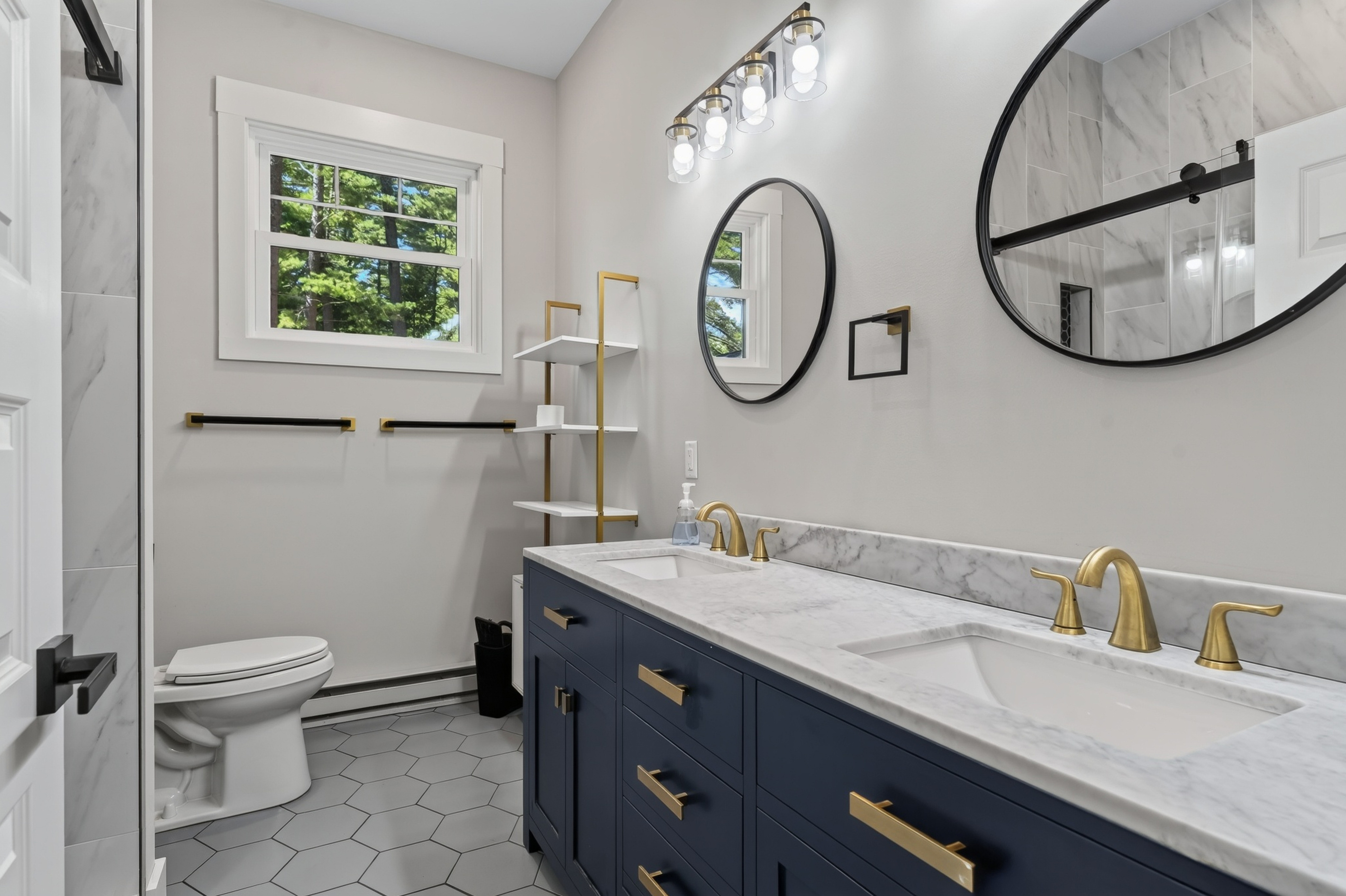 Two sinks mean less waiting, more counter space, and a much more peaceful morning routine.