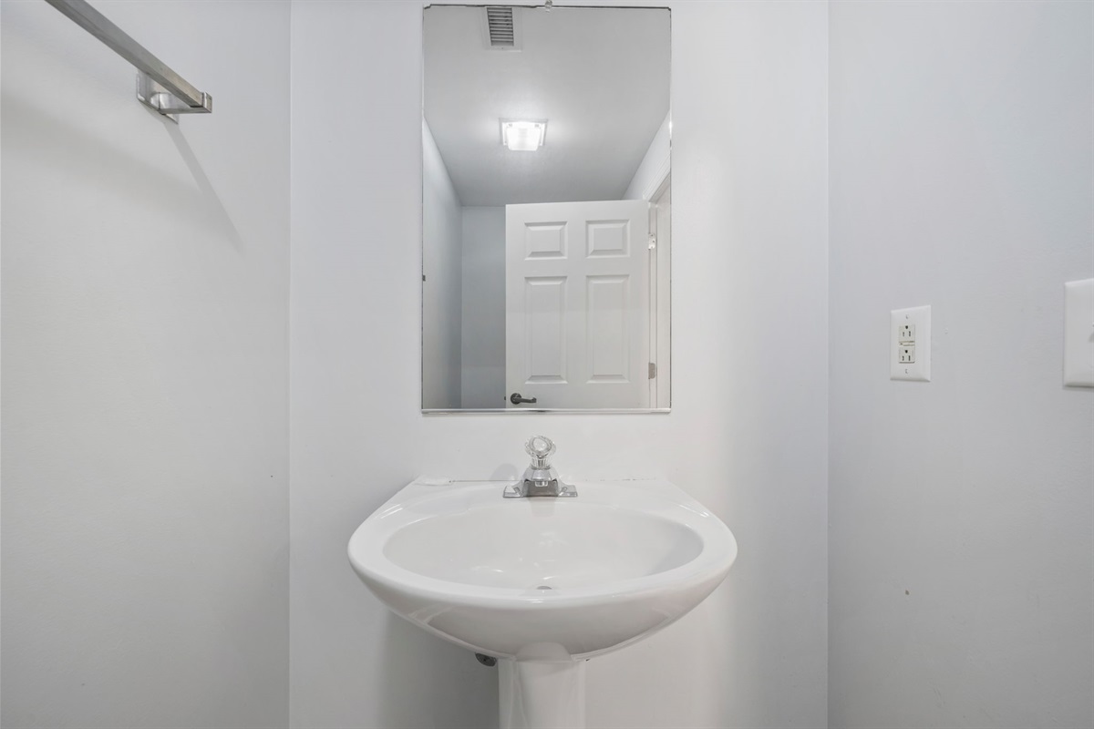 Half Bath | Starfish | Oceanview 101 | 1116 Ocean Blvd, Isle of Palms, SC | IOP Escapes