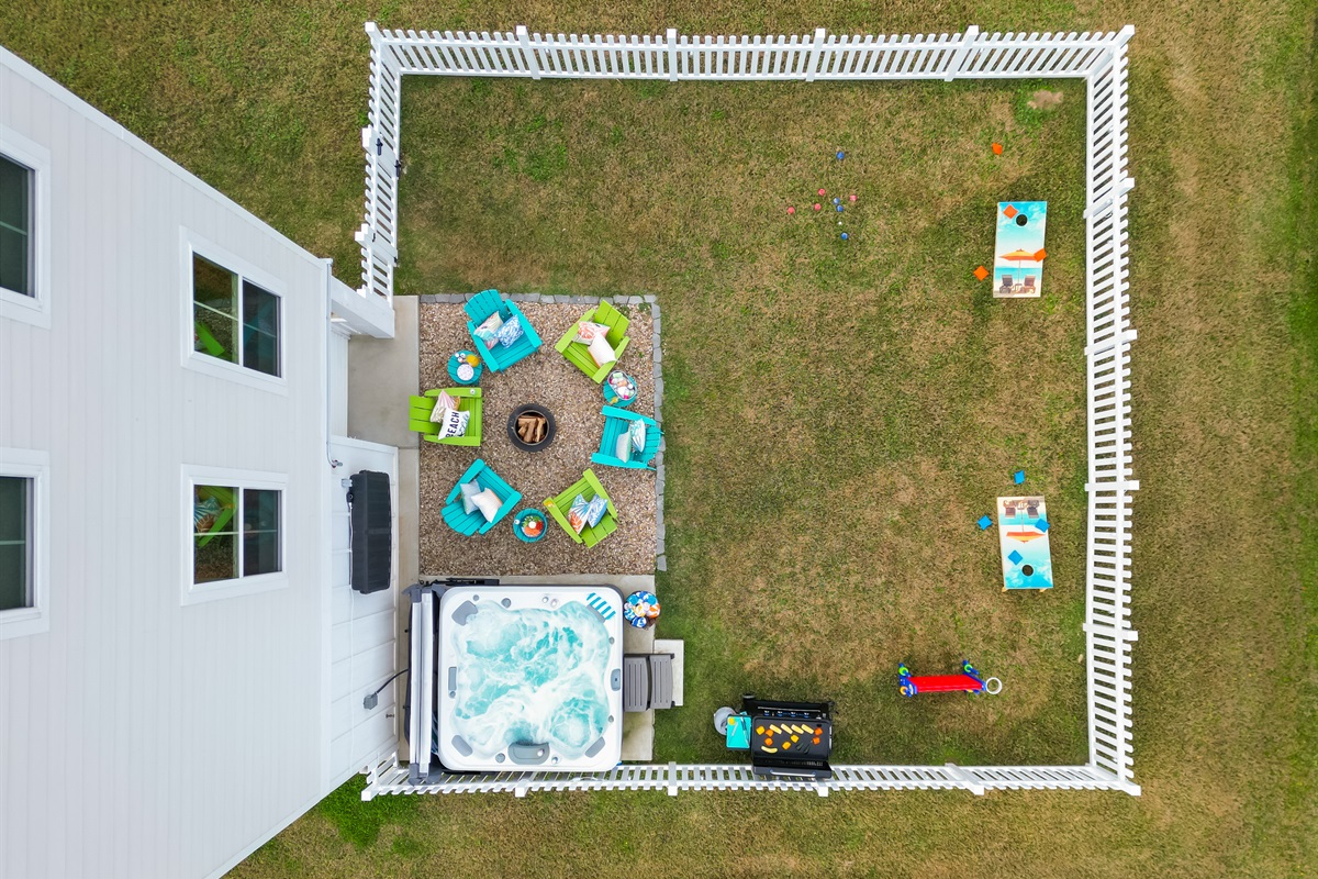 We have fenced in the backyard to make it safer for little kids and 4-legged family members.