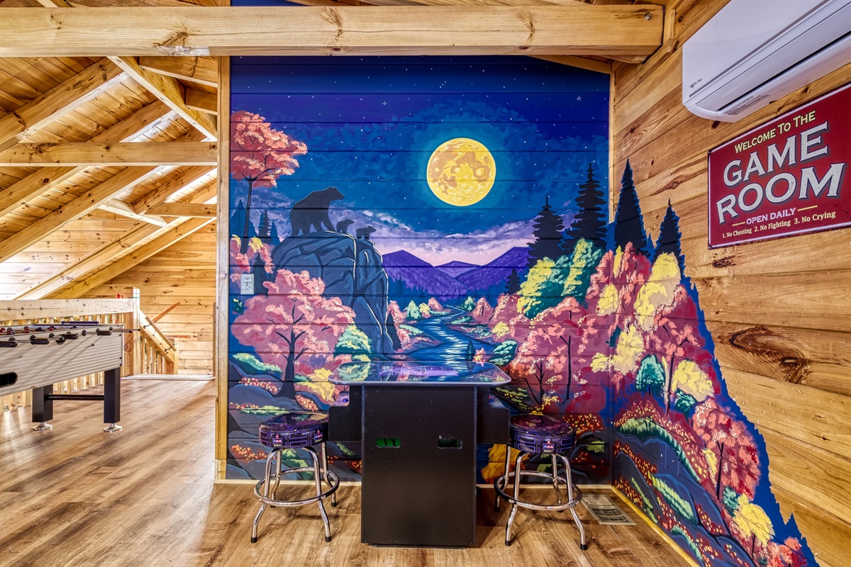 Mural and cocktail arcade