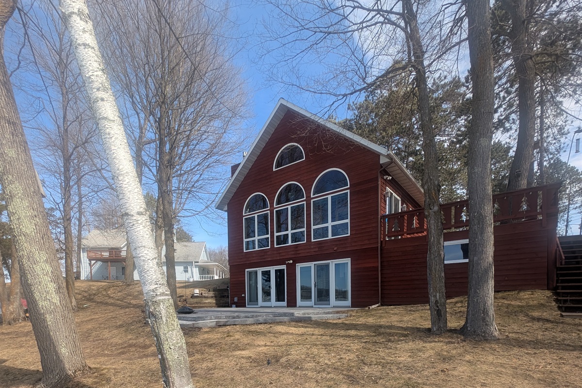 Lake side of the house