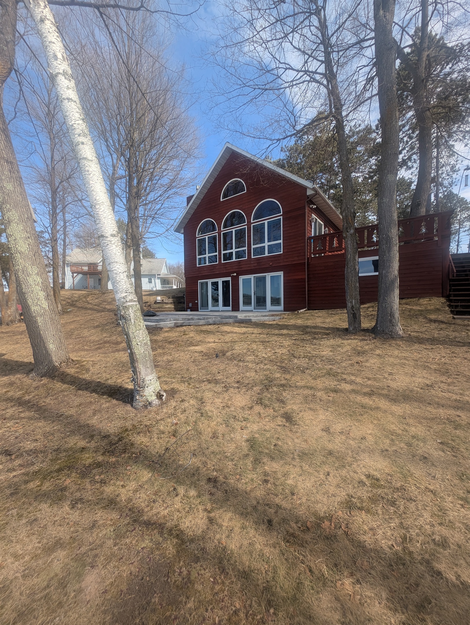 Lake side of the house