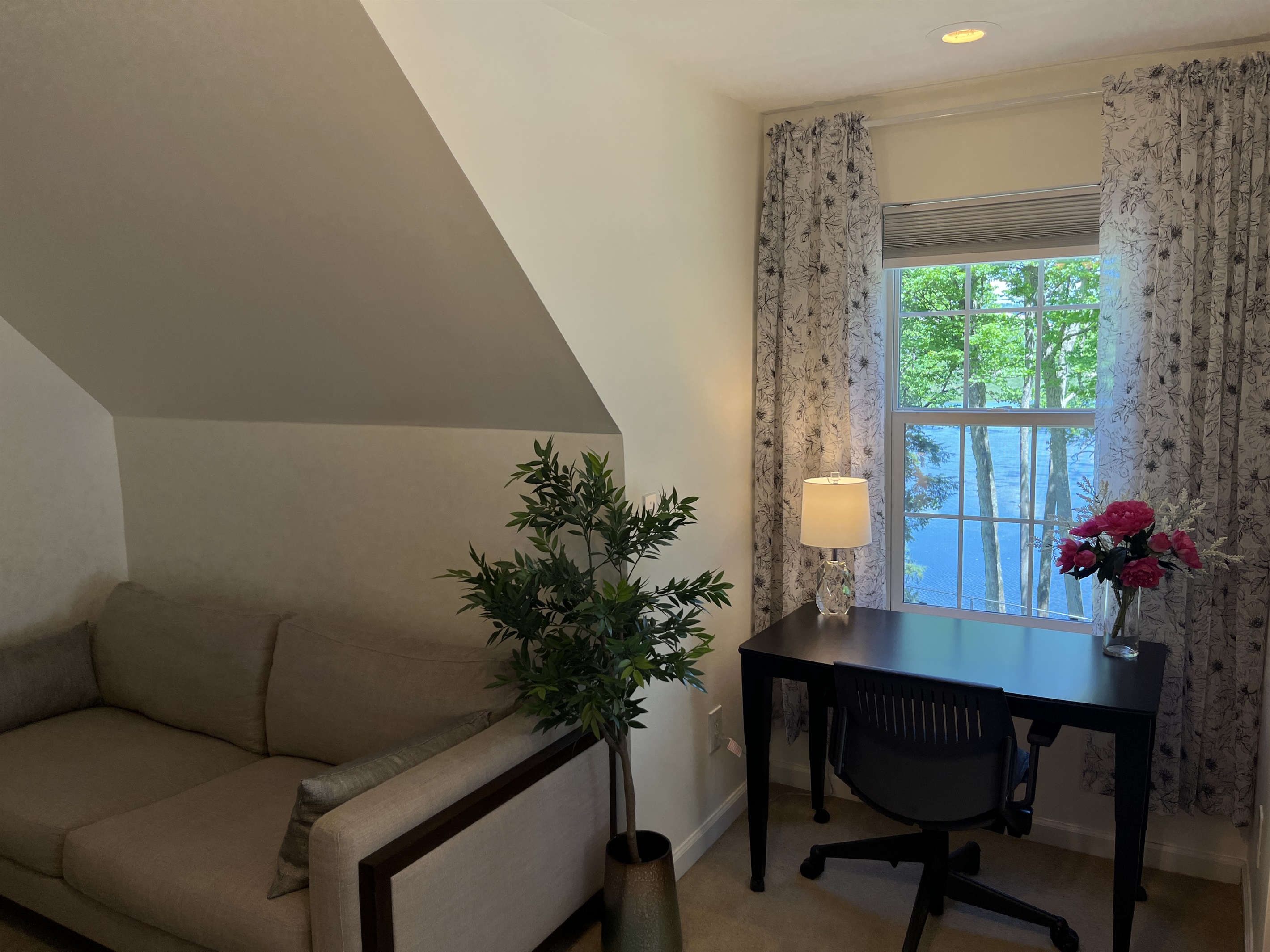 Desk with a view in Upstairs Suite