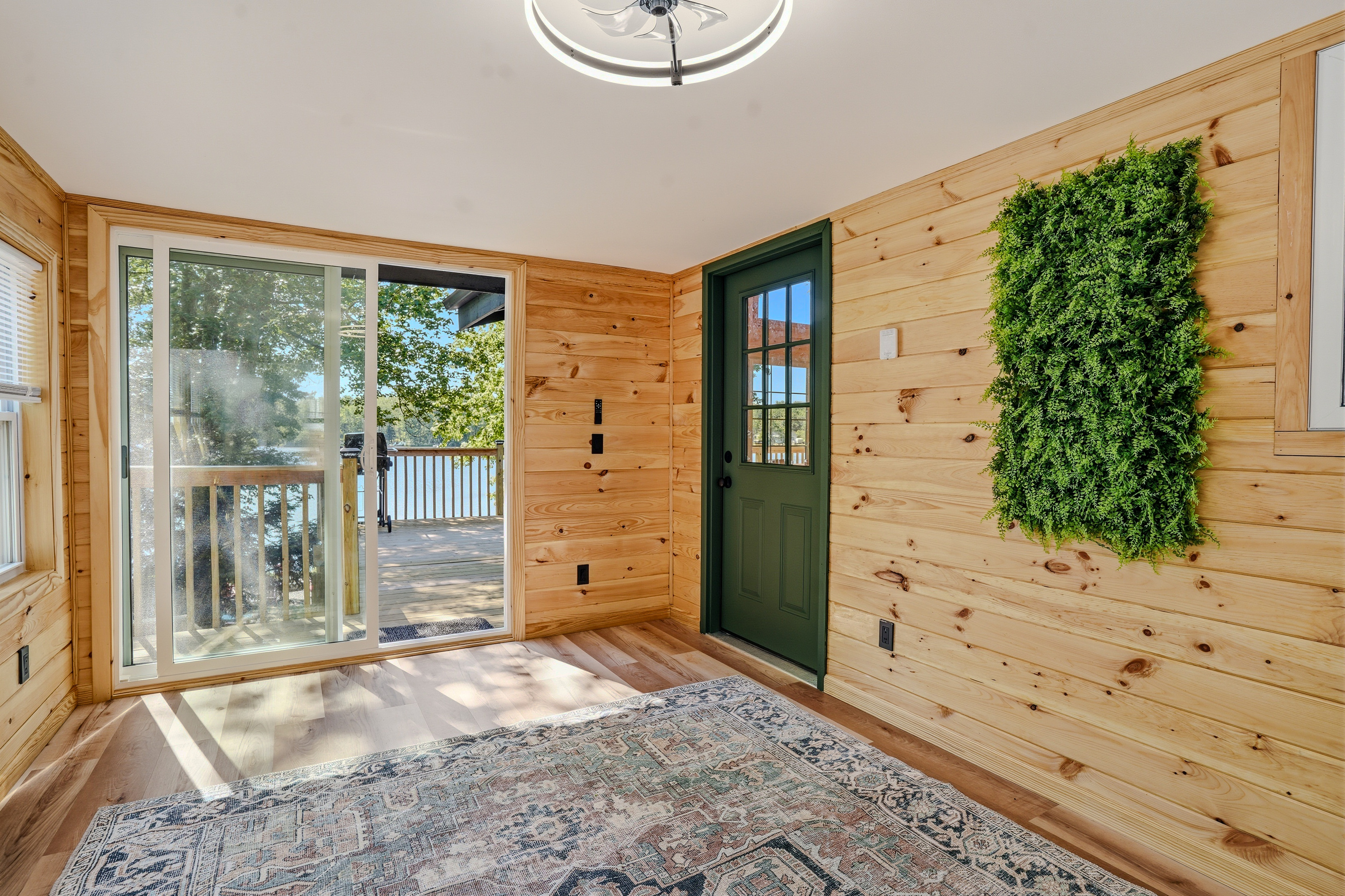 Heated Yoga Room/Sun Room with Lake Views and Deck Access