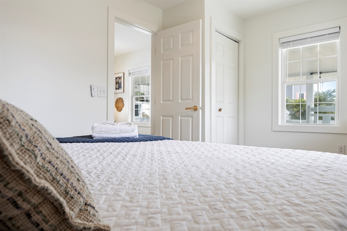 Bed linens provided