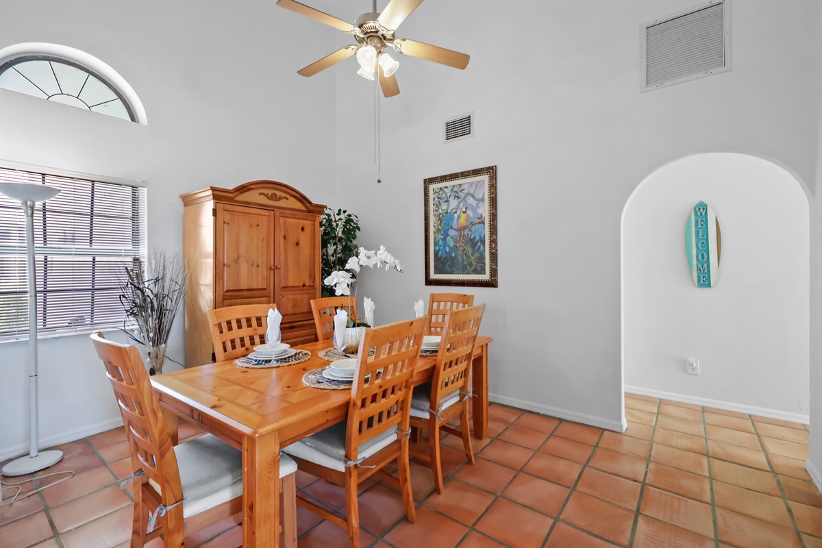 Share meals and moments in the dining area