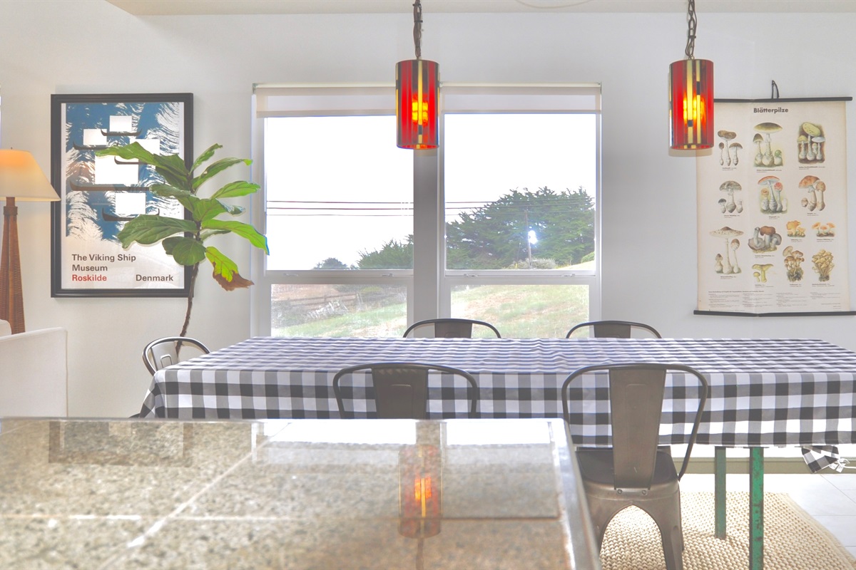 Bright and airy dining room