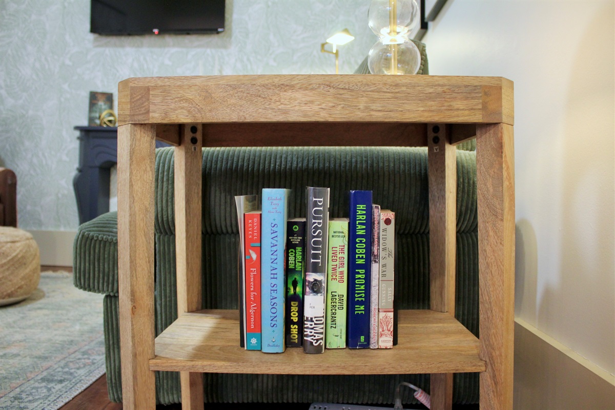Settle in with a good book and make yourself at home.