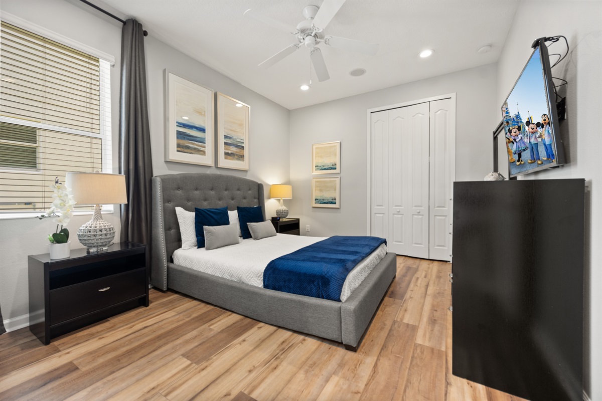 This is the queen bedroom downstairs
