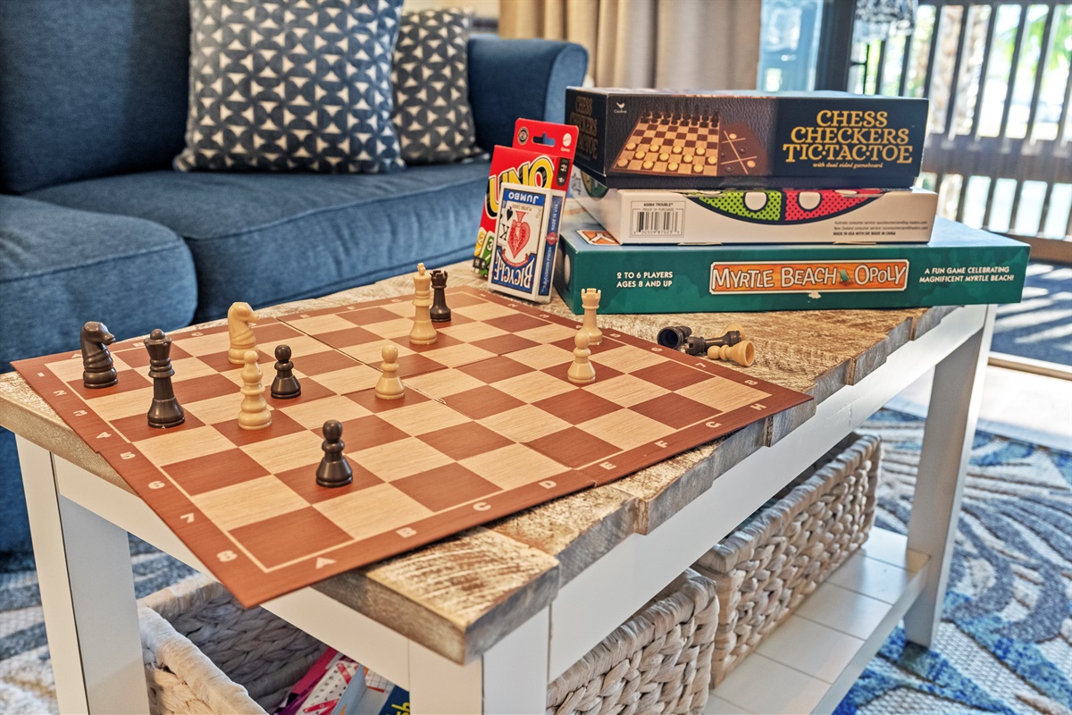 Living room with sleeper sofa