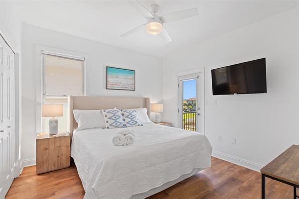 On the back right side of the home is the 3rd King bedroom.