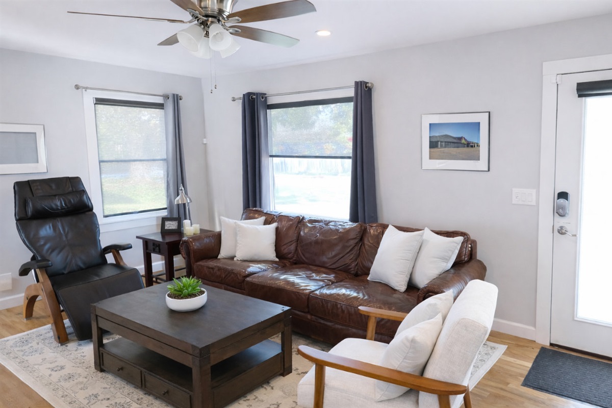 Comfortable seating. Zero gravity recliner