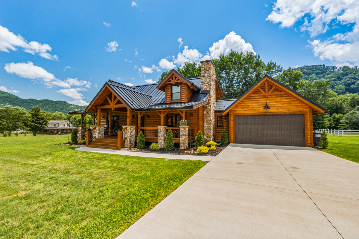 Large Flat Concrete Driveway