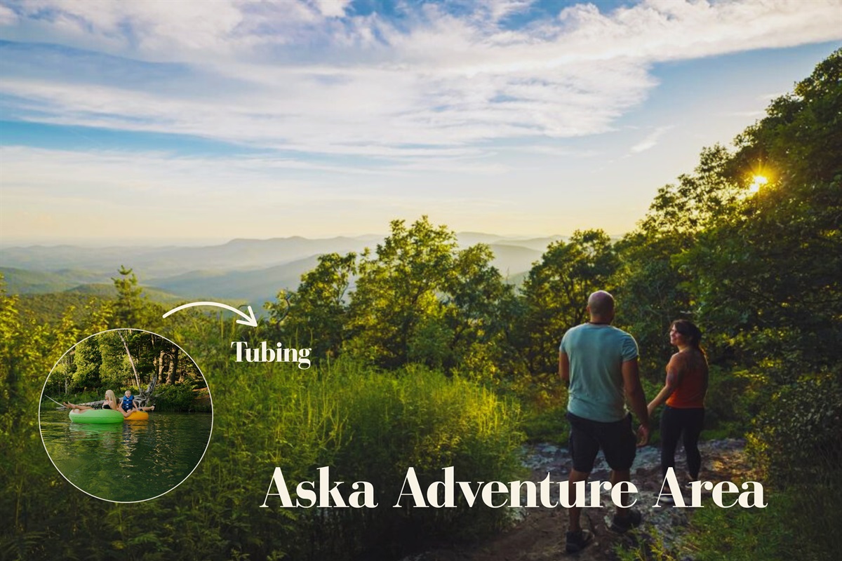 Hike, tube, get out in nature and explore the beautiful renowned Aska Adventure Area.