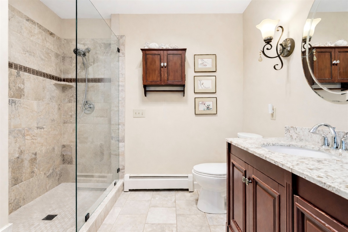 Full bathroom with walk in shower