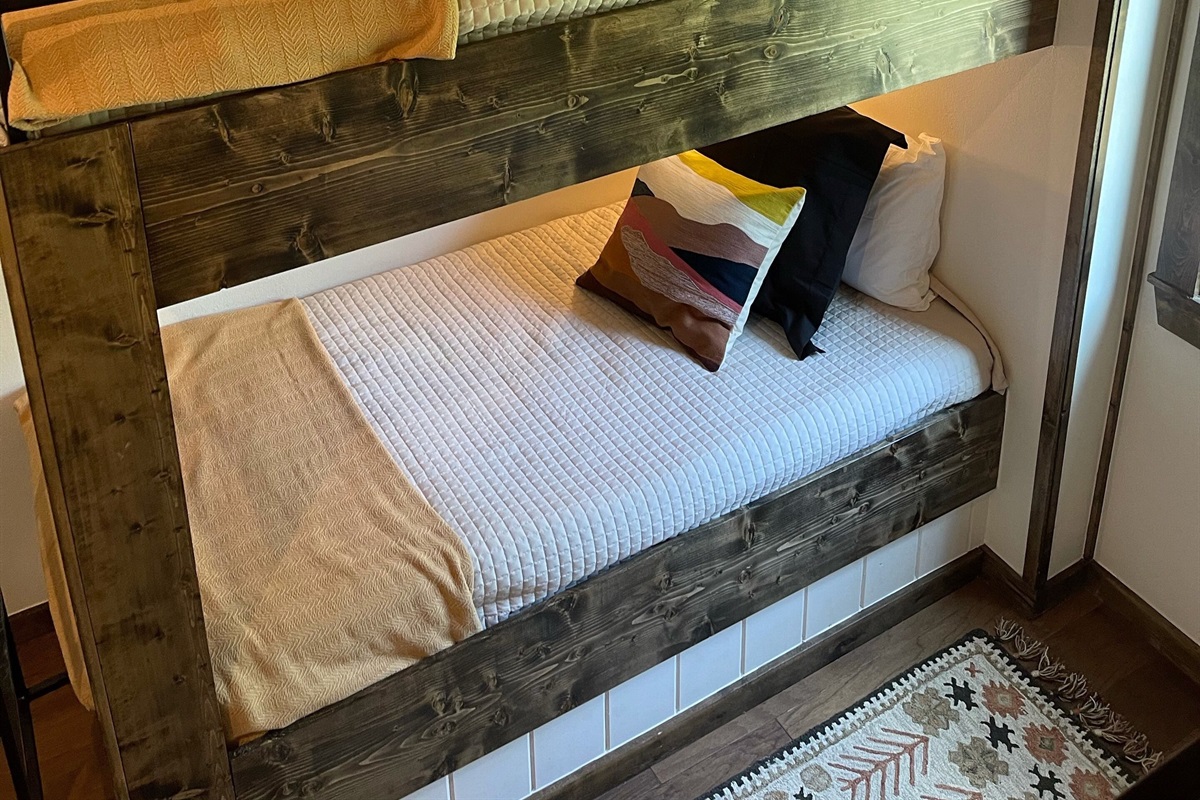 XL Adult sized bunk bed with a top down view.