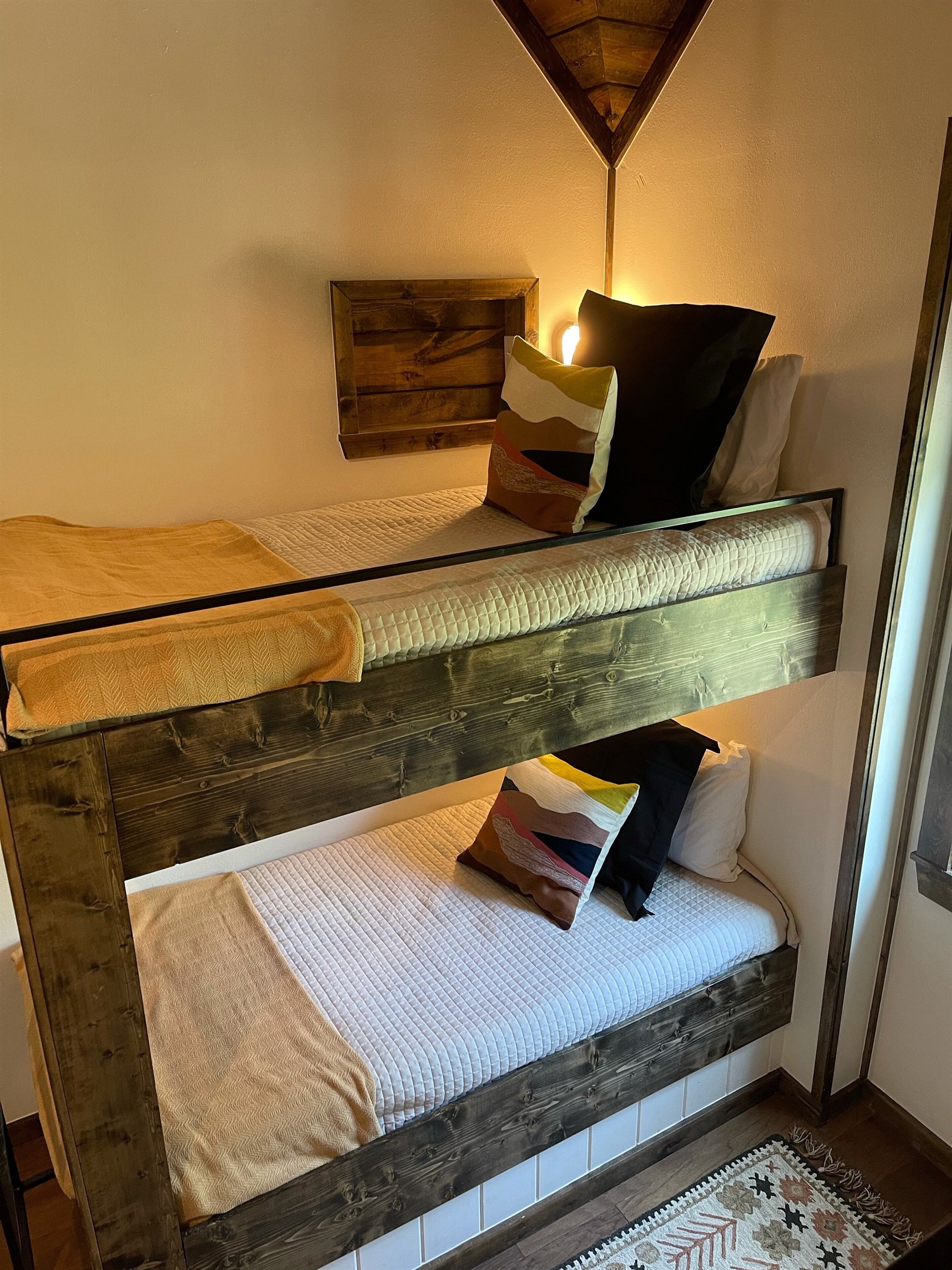 XL Adult sized bunk bed with a top down view.