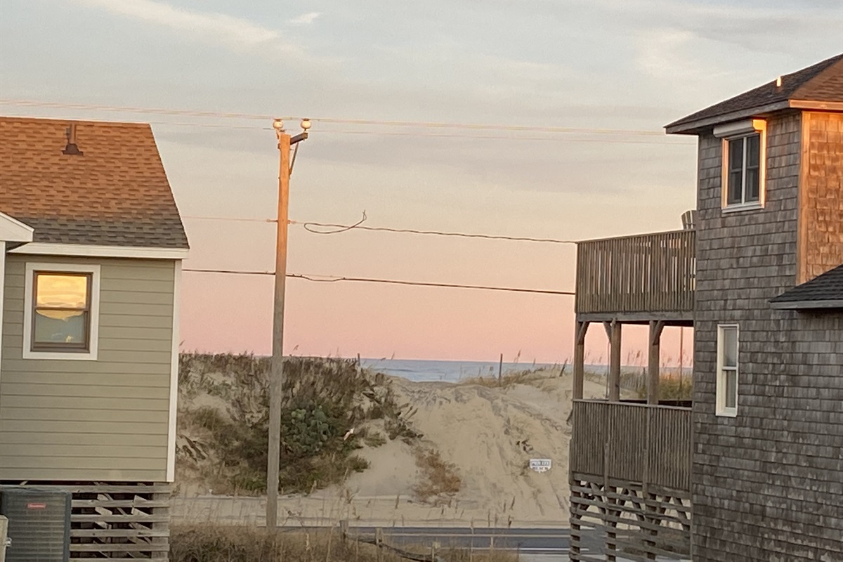 Ocean view from the deck